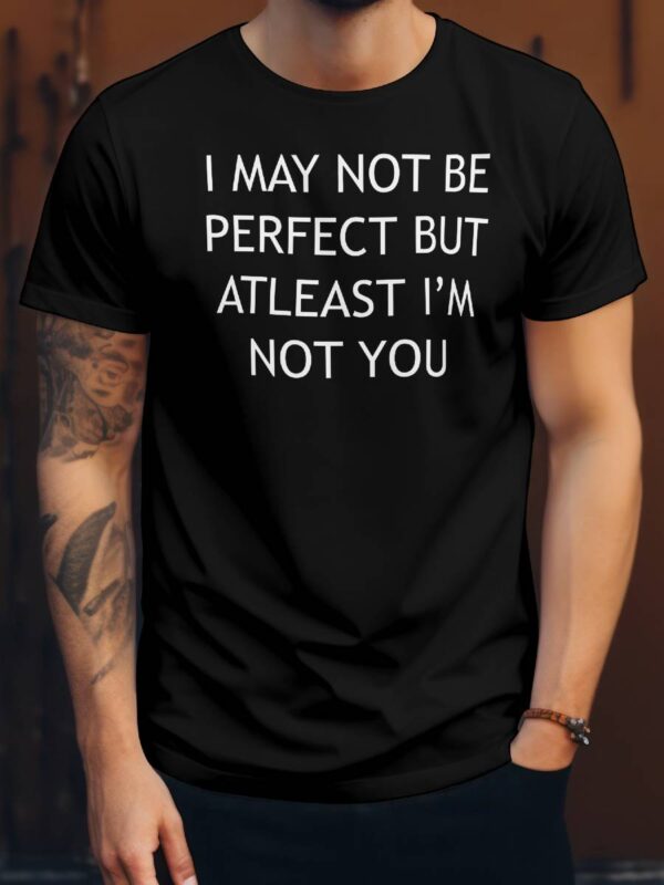 I may not be perfect but atleast im not you T skjorte