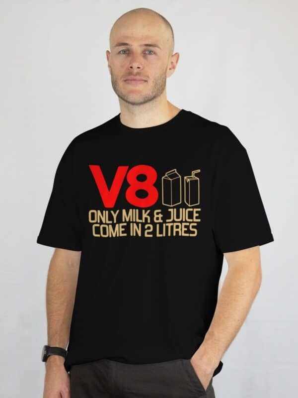 V8 Only milk and juice come in 2 litres