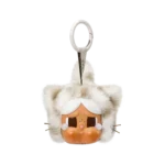 Labubu Wild but Cutie "Vanilla Cutie" figur med plysj og karabinkrok.