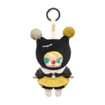 Labubu Why So Serious vinylfigur som strengedukke, en kul samlefigur fra Pop Mart.