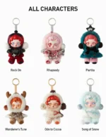 Skullpanda Winter Symphony hele settet plysj vinylfigurer