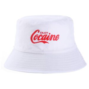 Enjoy Cocaine hvit bøttehatt