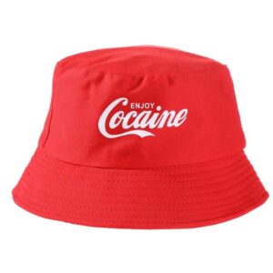 Enjoy Cocaine rød bøttehatt