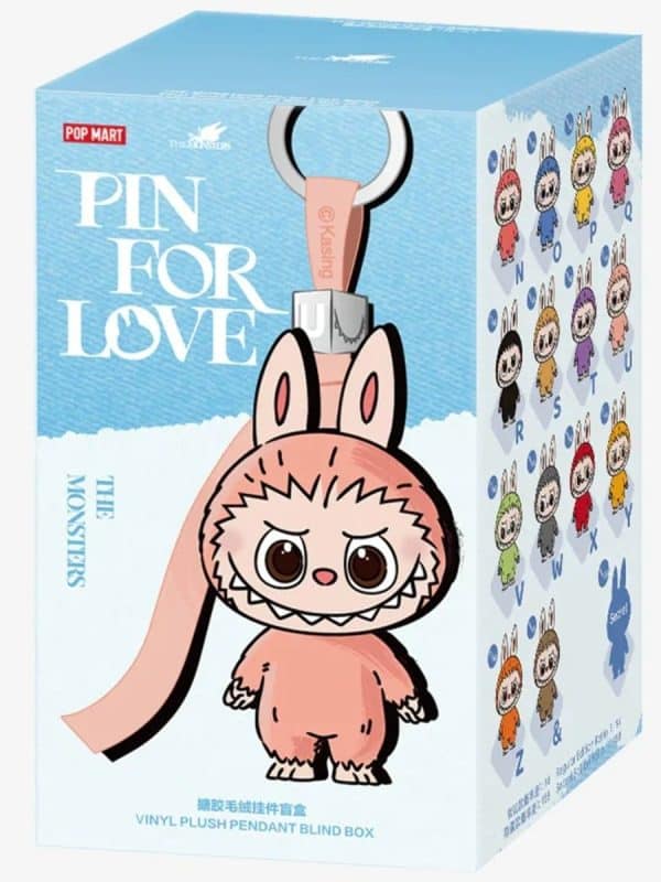 Labubu pin for love blå Original