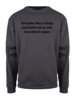 Det nytter ikke å henge med hodet – Collegegenser