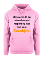 Menn over 40 bør behandles med respekt – Hettegenser