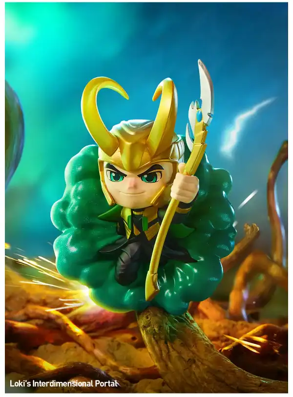 Popmart Marvel Across the Infinite Series Loki blind box figur