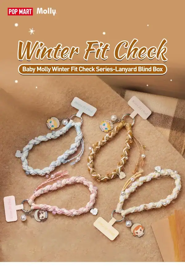 Baby Molly vinter nøkkelbånd blind boks kolleksjon i forskjellige farger