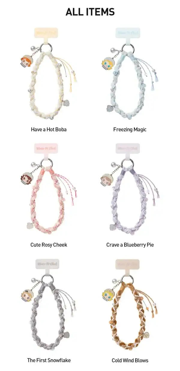 Baby Molly nøkkelbånd Winter Fit Check series alle designvarianter