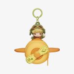 Dimoo aviator-figur på gult fly øretelefondeksel