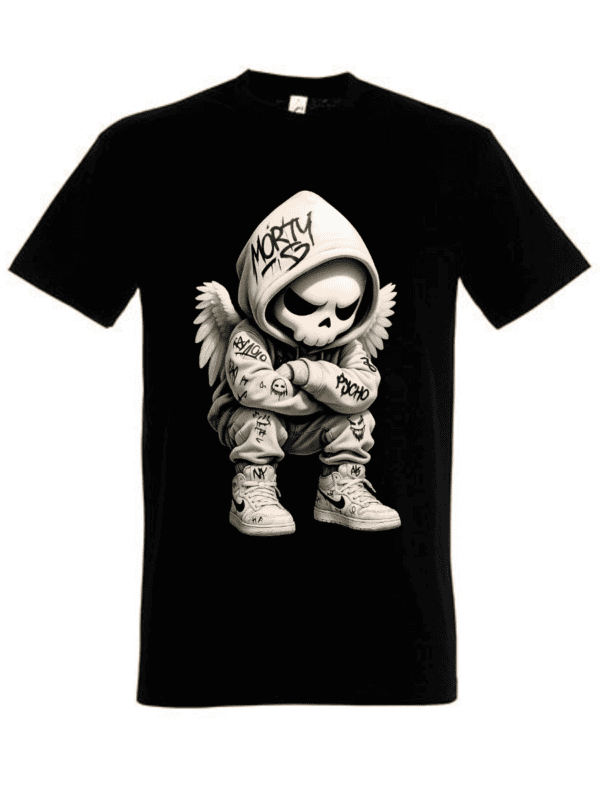 skull mörty t-skjorte