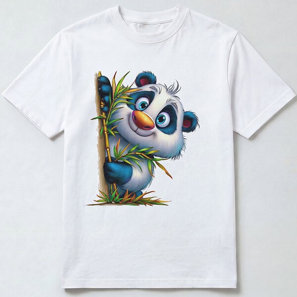 Panda T-skjorte til barn