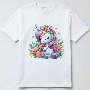 Sleepy Unicorn T-skjorte til barn