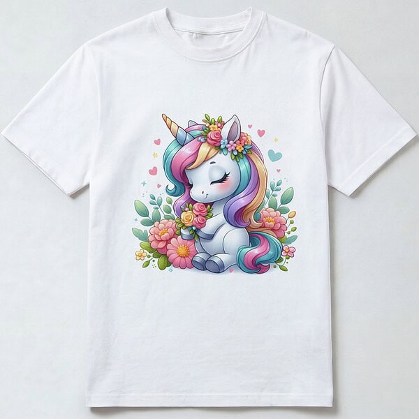 Sleepy Unicorn T-skjorte til barn