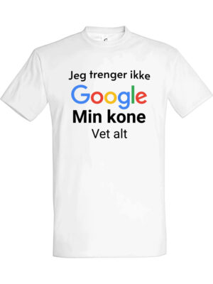 Jeg trenger ikke Google min kone vet alt