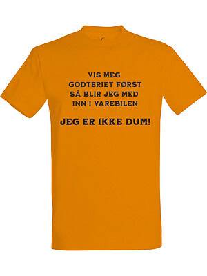Vis meg godteriet – T-skjorte med mørk humor | Drøy gaveidé