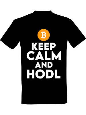 Keep calm and HODL – Kul krypto t-skjorte | Gave til kryptoeksperten