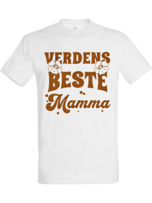 Verdens beste mamma – T-skjorte med koselig trykk | Gave til familien