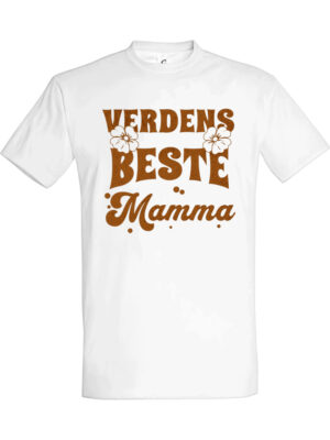 Verdens beste mamma – T-skjorte med koselig trykk | Gave til familien