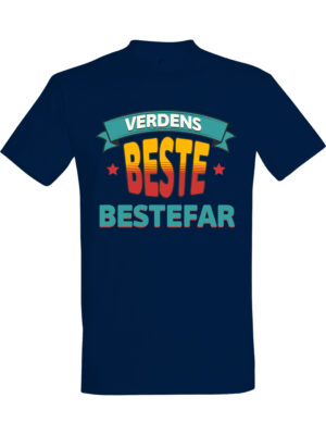 Verdens beste bestefar – T-skjorte med koselig trykk | Gave til familien