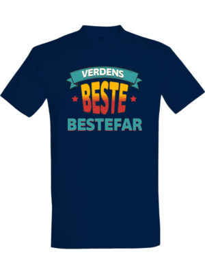 Verdens beste bestefar – T-skjorte med koselig trykk | Gave til familien
