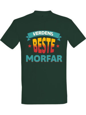 Verdens beste morfar – T-skjorte med koselig trykk | Gave til familien