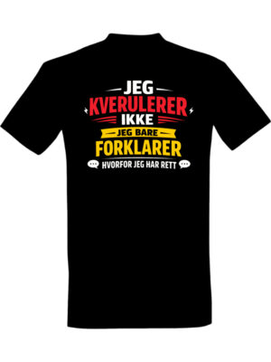 Jeg kverulerer ikke