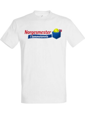 Norgesmester i lommetennis – Fet t-skjorte med drøy humor | Morsom gave
