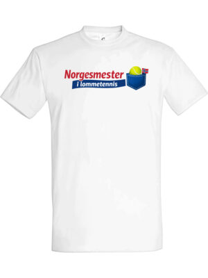 Norgesmester i lommetennis – Fet t-skjorte med drøy humor | Morsom gave