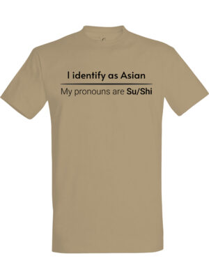 I identify as Asian – T-skjorte med morsom tekst | Gavetips
