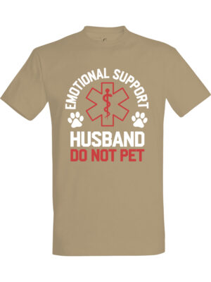 Support husband – T-skjorte med morsom tekst | Gavetips