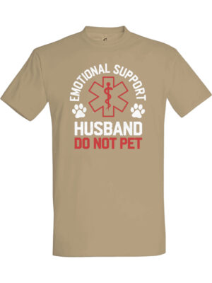 Support husband – T-skjorte med morsom tekst | Gavetips
