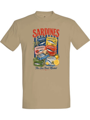 Retro sardines – T-skjorte med kult trykk | Koselig gaveidé