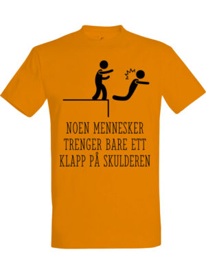 Klapp på skulderen T-skjorte